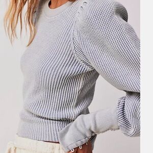 Free People Thermal Scoop Neck Top